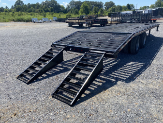 Used 2011 Barlow 102"x25' 20k Flatbed Trailer