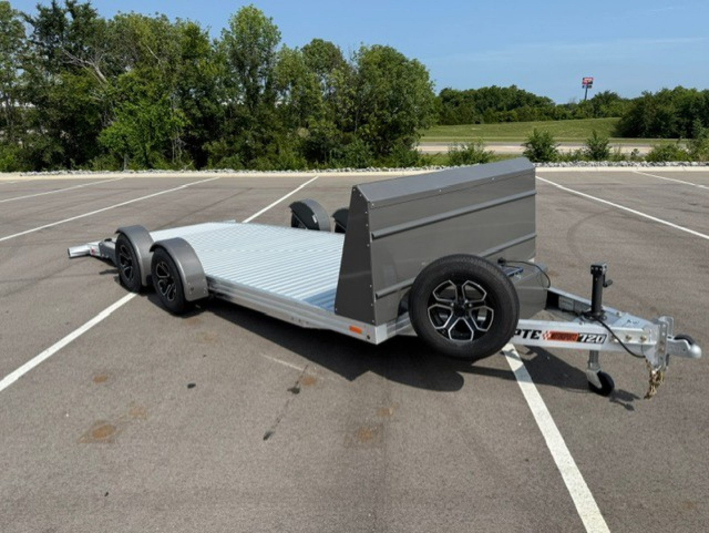New 2026 Timpte Motorsports 720 EZ Load Aluminum 20' Car Hauler Trailer: 7K GVWR, Winch, Rock Guard, Solar, Spare