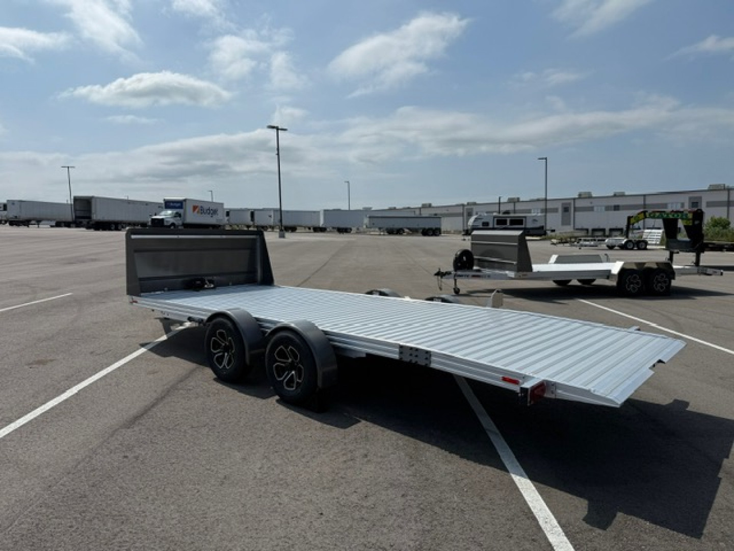 New 2026 Timpte Motorsports 720 EZ Load Aluminum 20' Car Hauler Trailer: 7K GVWR, Winch, Rock Guard, Solar, Spare