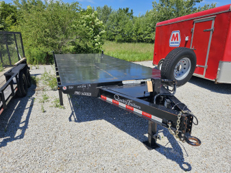 Used 2020 QUALITY STEEL AND ALUMINUM 96  x 20' 14K Steel Deck Deckover Trailer
