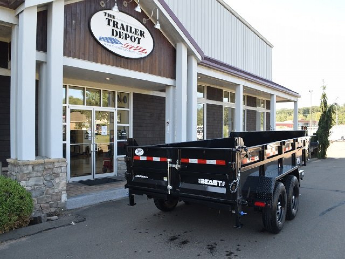 New CAM Superline 6’9″ X 14′ LOW PROFILE BEAST DUMP TRAILER 15.4K
