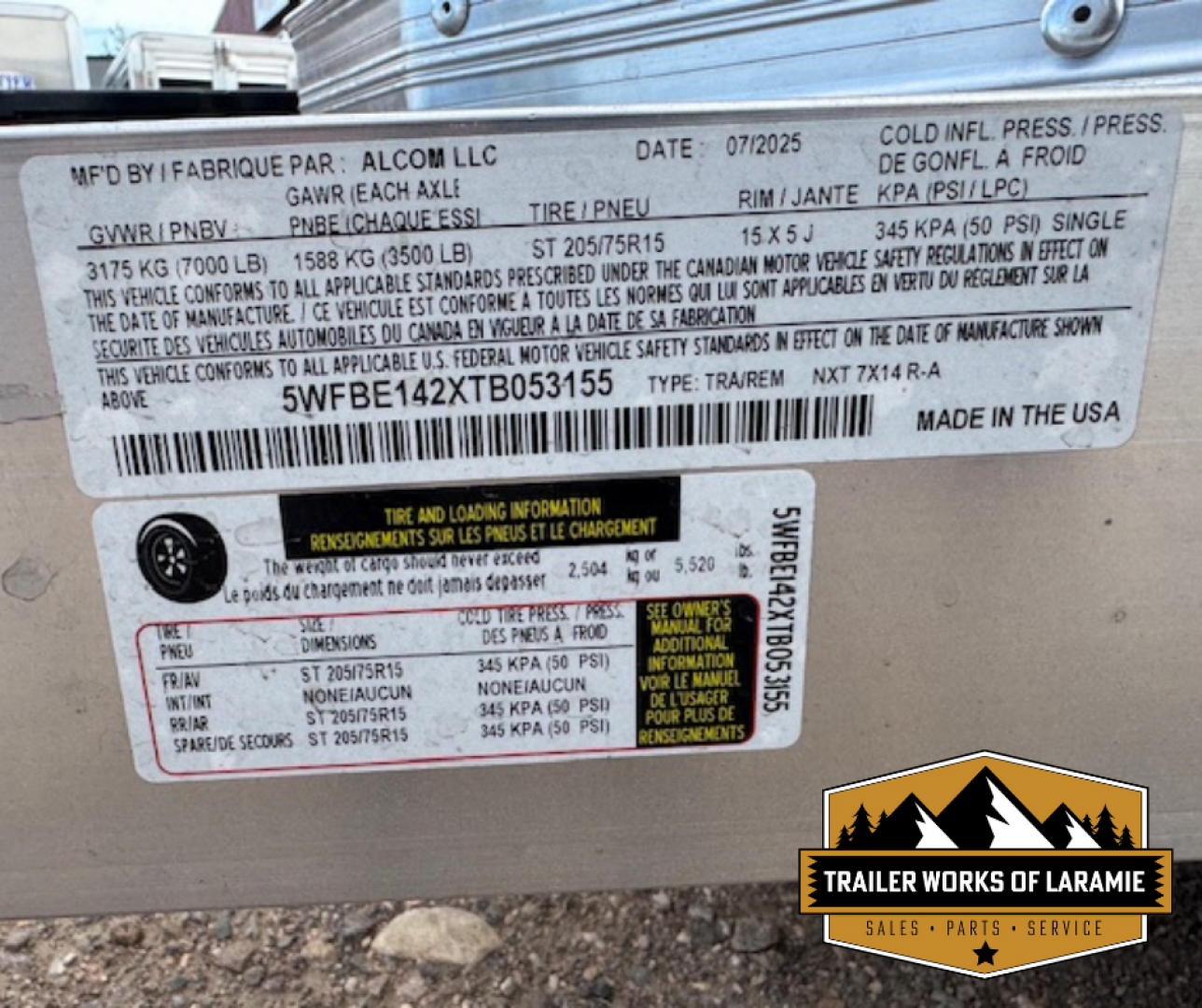 New 2026 Triton Trailers XLT Pro 7 X 14 TA Cargo / Enclosed Trailer- Charcoal