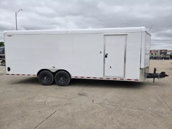 New 2026 H&H Trailers 8.5x22 HH Series Round Top V-Nose Enclosed Car Hauler Trailer 14K Cargo / Enclosed Trailer