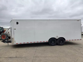 New 2026 H&H Trailers 8.5x22 HH Series Round Top V-Nose Enclosed Car Hauler Trailer 14K Cargo / Enclosed Trailer