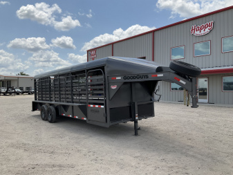 2026 Good Guys 6'8"x24' GN Steel Top Livestock Trailer - Stockman