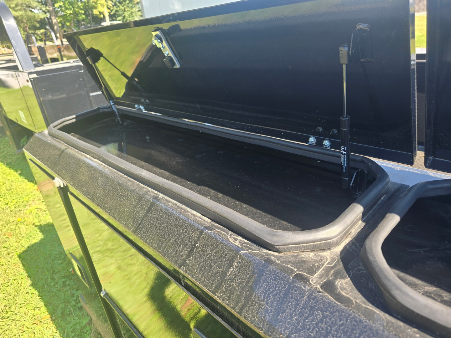 New 2026 Norstar SC0868458 Truck Bed / BLACK IN COLOR / FORD OR RAM LONG BED SINGLE REAR WHEEL PICKUP REPLACEMENT BED / 58" C/A/ B&W GOOSENECK BALL / FLIP TOP LIDS / HEADBOARD