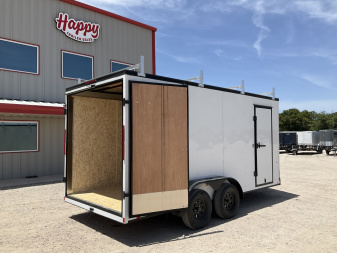 New 2026 Compass 7'x16' Enclosed Cargo Trailer - Indigo DLX