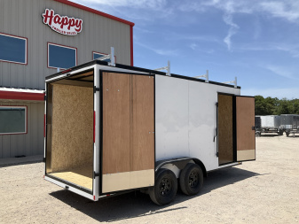 New 2026 Compass 7'x16' Enclosed Cargo Trailer - Indigo DLX
