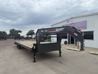 New 2026 Buckshot Single Bolt 30'X102  14K Flatbed Trailer