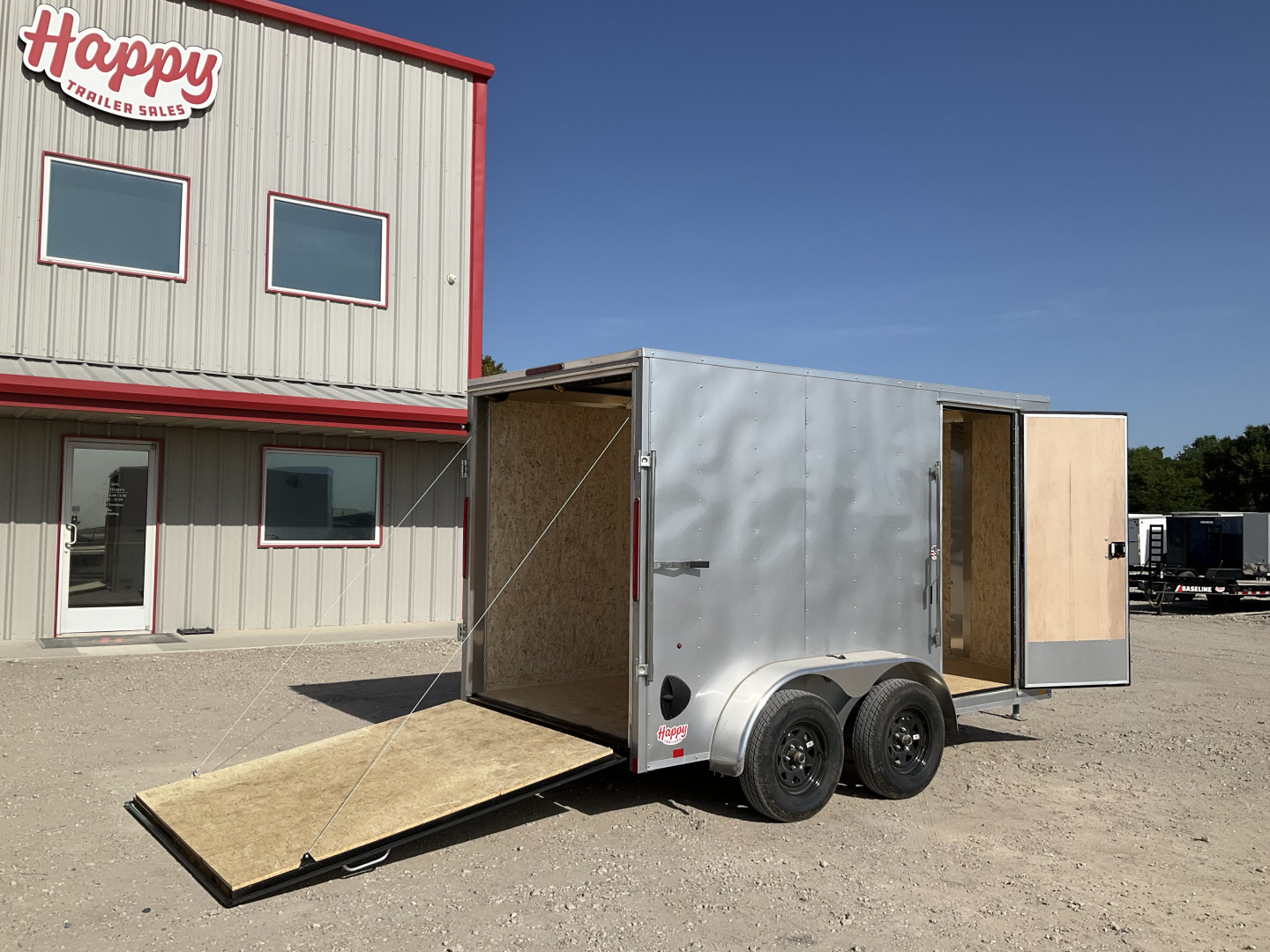 New 2026 Compass 6'x12' Enclosed Cargo Trailer - Indigo DLX