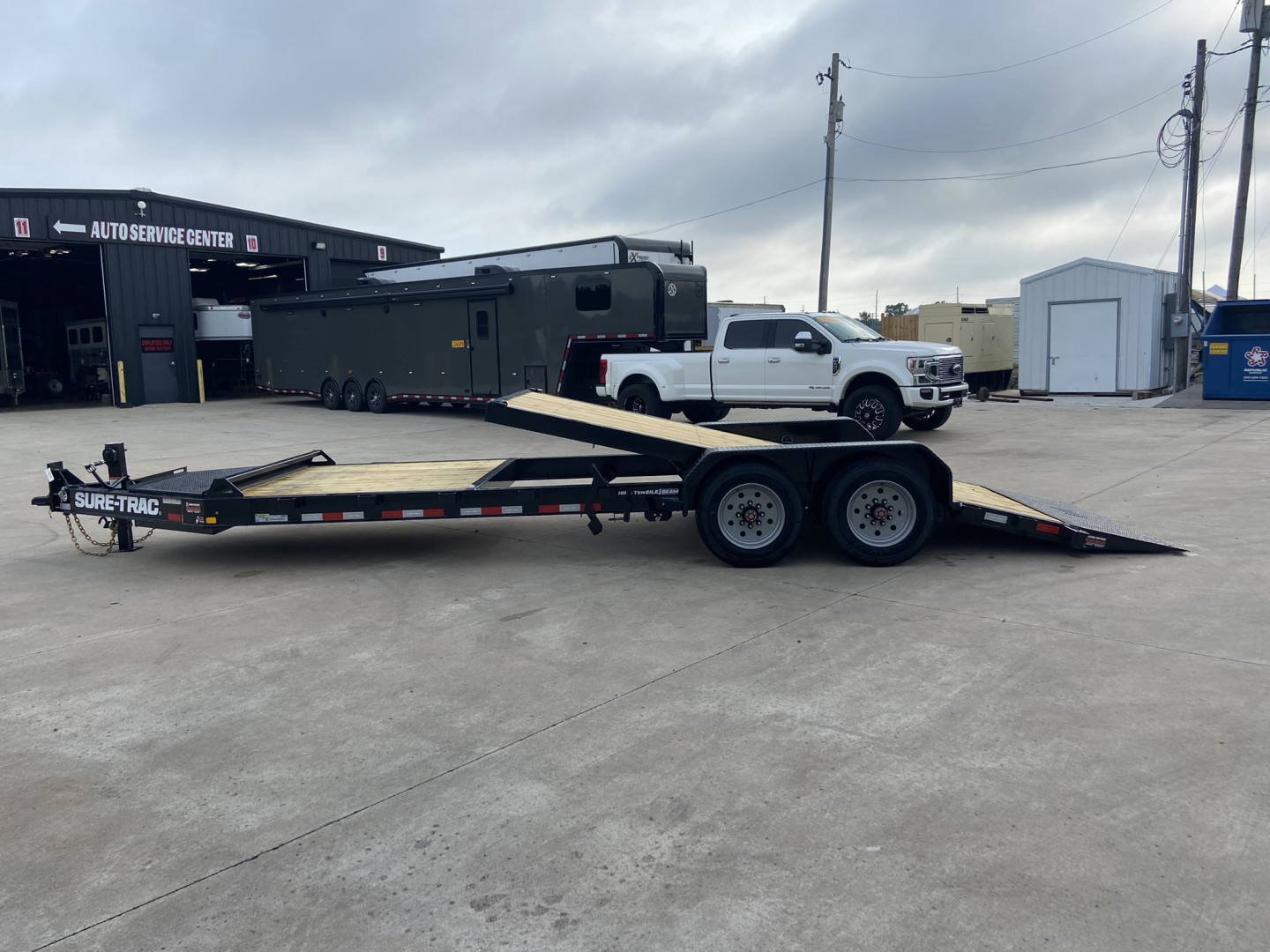 New Sure-Trac 16' + 6 Pro Series Beam Tilt Equipment Trailer