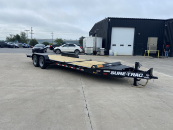 New Sure-Trac 16' + 6 Pro Series Beam Tilt Equipment Trailer