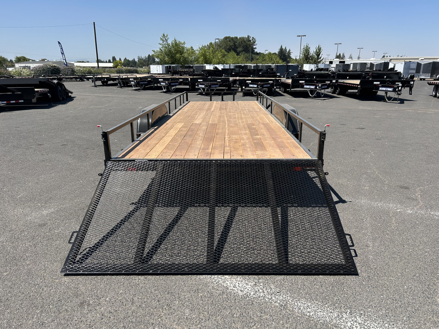 New 2026 Eagle Trailers 7x22 Fender High Rail Flatbed Trailer 7K GVWR