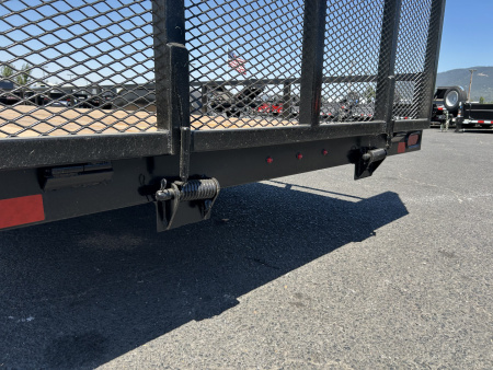 New 2026 Eagle Trailers 7x22 Fender High Rail Flatbed Trailer 7K GVWR