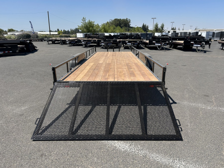 New 2026 Eagle Trailers 7x22 Fender High Rail Flatbed Trailer 7K GVWR