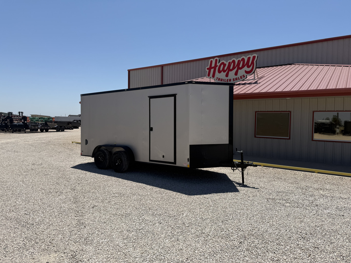 Used 2023 Icon 7'x15' V-Nose Enclosed Cargo Trailer