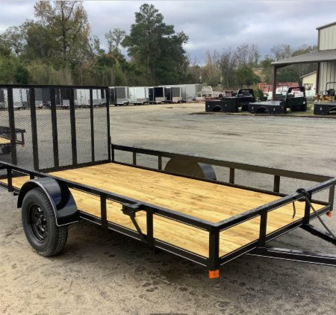 New 2025 P & T 6X12AFG Utility Trailer