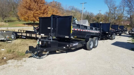 New 2025 Sure-Trac 82x14 Telescopic Dump Trailer Dump Trailer