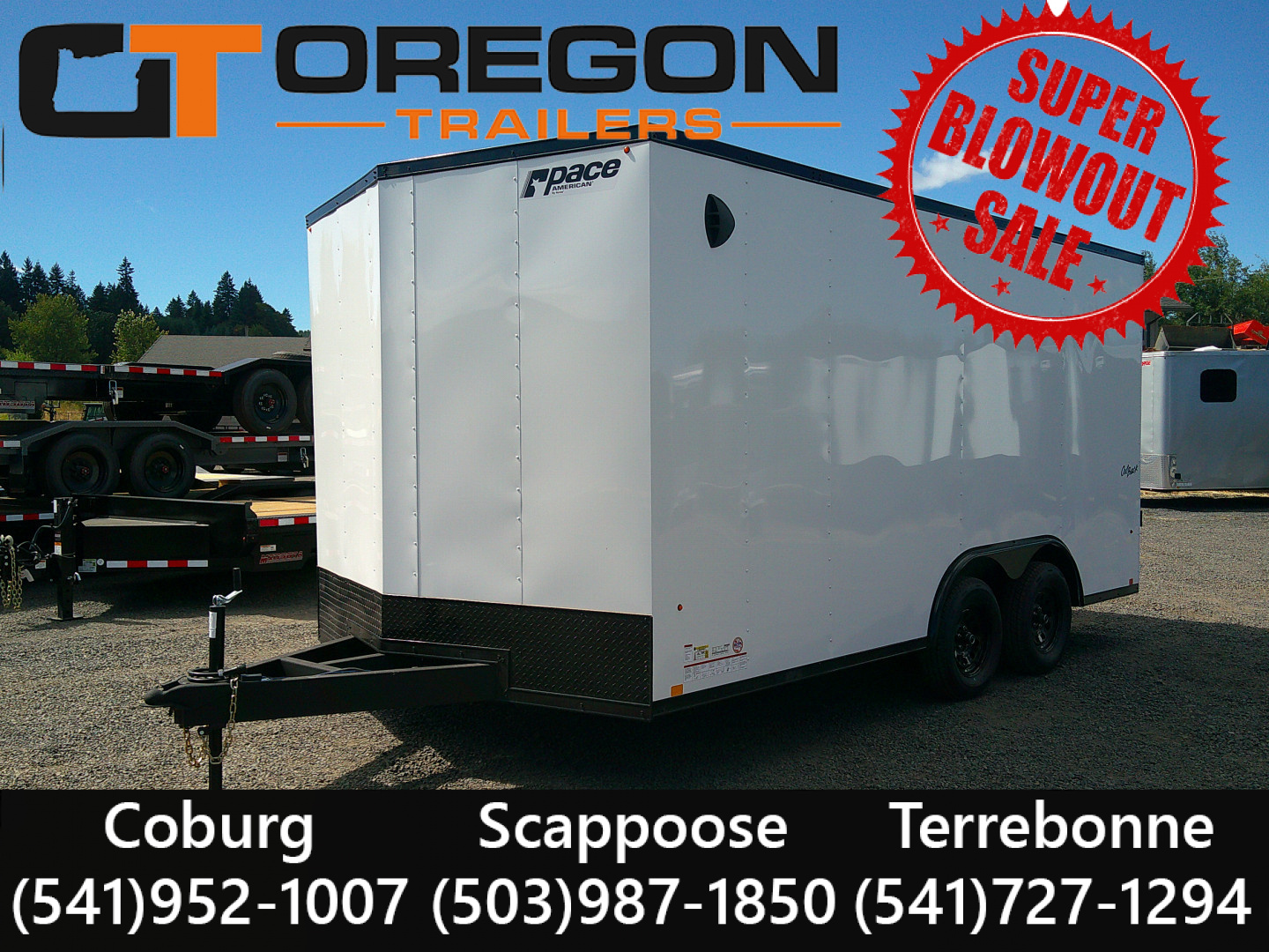 New 2025 Pace American 8.5x16 Outback Cargo / Enclosed Trailer