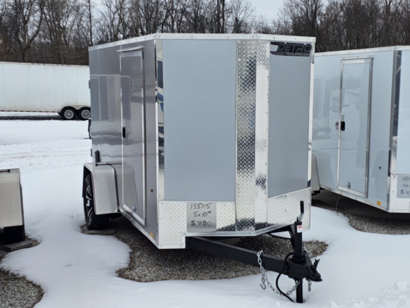 New 2026 Cargo Express EX DLX 5' x 10' 3K Idler Double Rear Door Enclosed Cargo Trailer