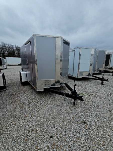 New 2026 Cargo Express EX DLX 5' x 10' 3K Idler Double Rear Door Enclosed Cargo Trailer