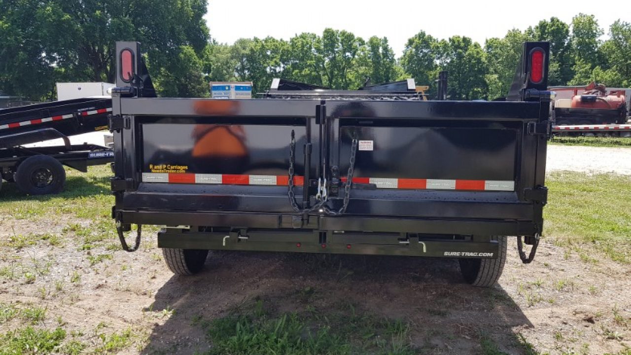 New 2026 Sure-Trac 82x14 Gooseneck Telescopic Dump Trailer 14K