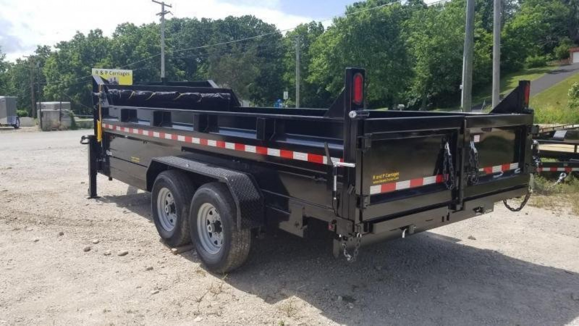 New 2025 Sure-Trac 82x14 Gooseneck Telescopic Dump Trailer 14k