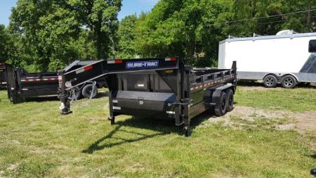 New 2026 Sure-Trac 82x14 Gooseneck Telescopic Dump Trailer 14K