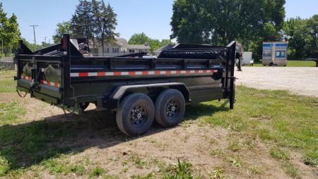 New 2026 Sure-Trac 82x14 Gooseneck Telescopic Dump Trailer 14K
