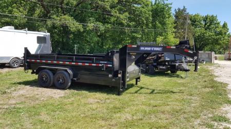 New 2026 Sure-Trac 82x14 Gooseneck Telescopic Dump Trailer 14K