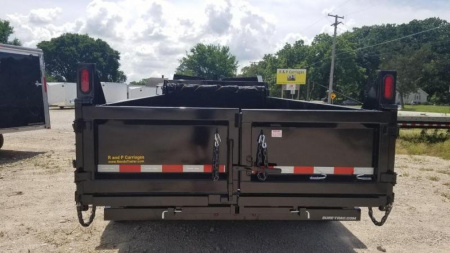 New 2025 Sure-Trac 82x14 Gooseneck Telescopic Dump Trailer 14k