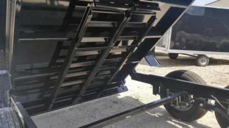 New 2025 Sure-Trac 82x14 Gooseneck Telescopic Dump Trailer 14k