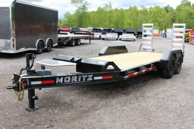 New 2025 Moritz ELBH 7' x 16' Low Pro - Aluminum Ramps - Equipment Trailer - 14000# GVW