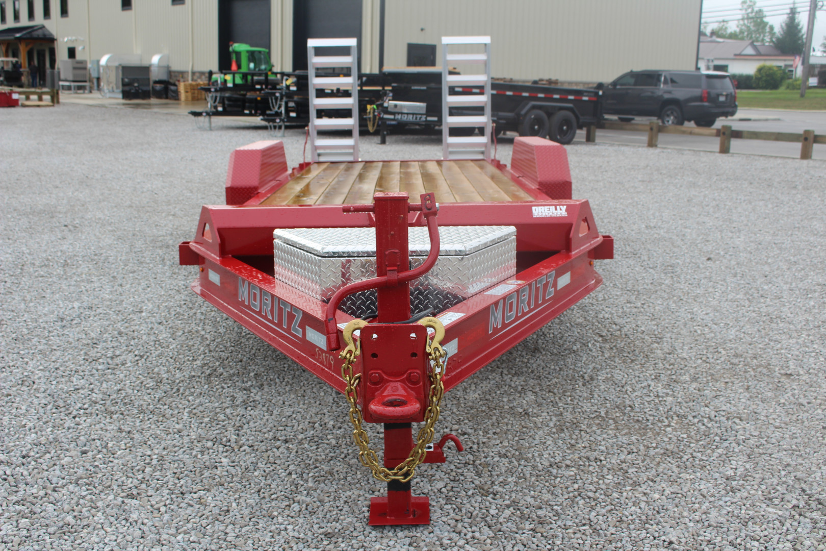 New 2025 Moritz ELBH 7' x 20' Low Pro - Aluminum Ramps - Equipment Trailer - 16000# GVW