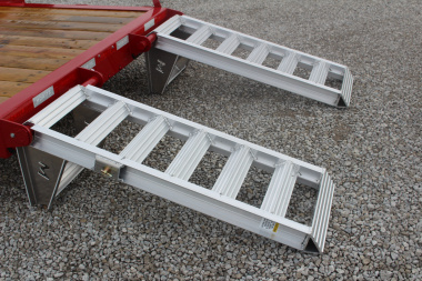 New 2025 Moritz ELBH 7' x 20' Low Pro - Aluminum Ramps - Equipment Trailer - 16000# GVW