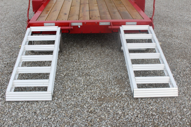 New 2025 Moritz ELBH 7' x 20' Low Pro - Aluminum Ramps - Equipment Trailer - 16000# GVW