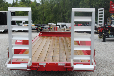 New 2025 Moritz ELBH 7' x 20' Low Pro - Aluminum Ramps - Equipment Trailer - 16000# GVW