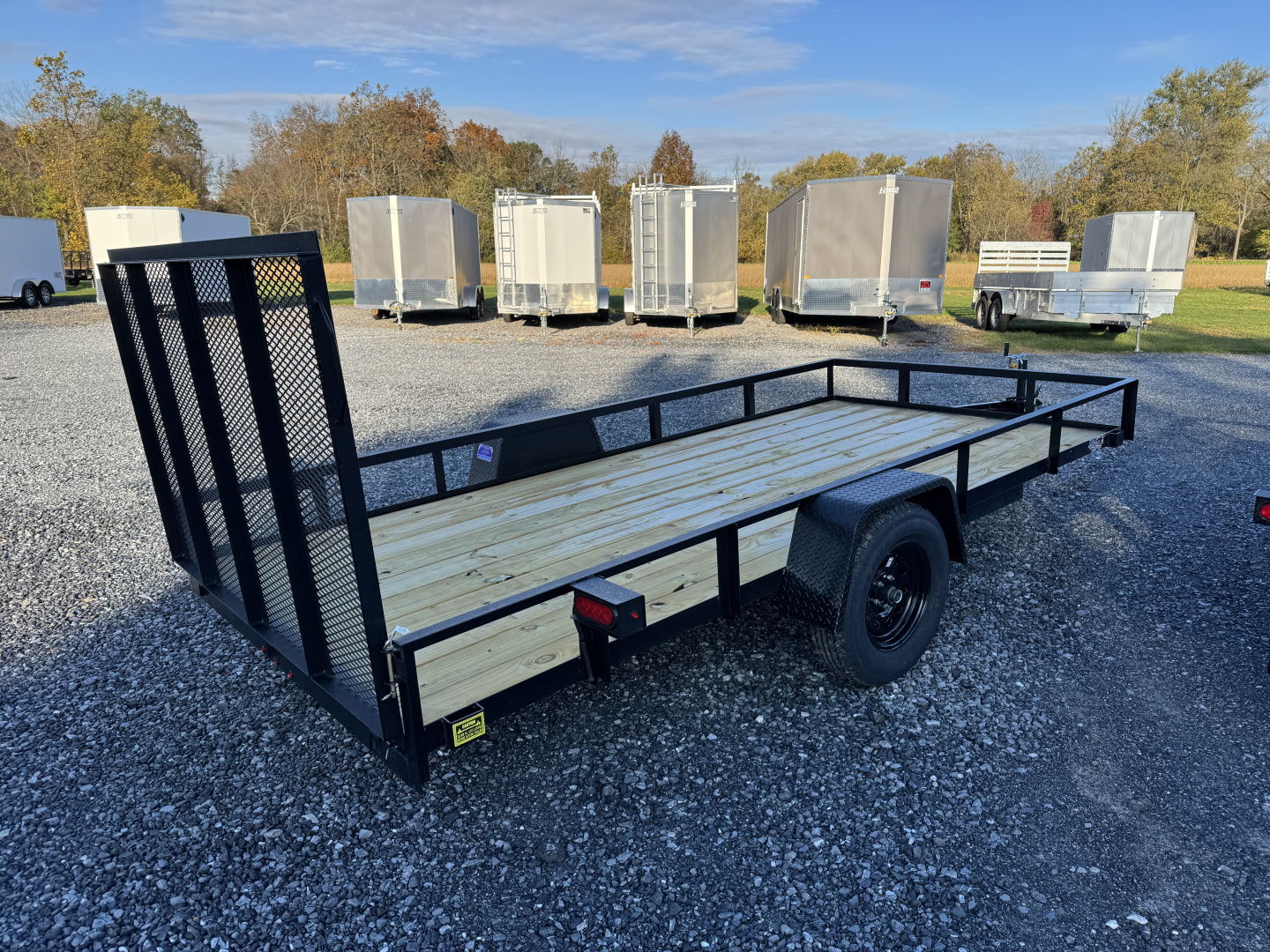 New 2026 MCT MFG 6'4"x14' Landscape Trailer Utility Trailer