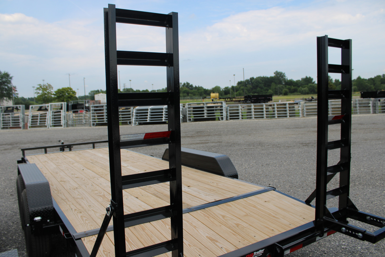 New 2026 PJ Trailers 20' FR 14K GVWR EQUIPMENT TRAILER WITH FOLDING RAMPS 49524 Equipment Trailer **CLEARANCE**