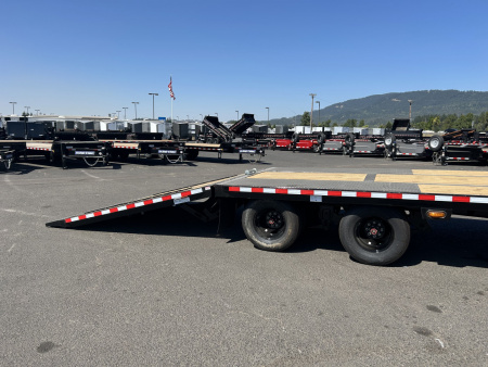 New 2025 Midsota 8.5x32 Gooseneck Deckover W/Power Tail 25.9k GVWR