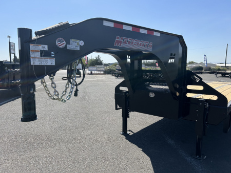 New 2025 Midsota 8.5x32 Gooseneck Deckover W/Power Tail 25.9k GVWR