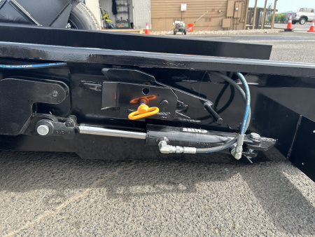 New 2025 Midsota 4.5x12 Steel Deck Power Tilt Equipment Trailer 7.7K GVWR