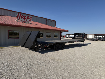 Used 2025 PJ 102"x30' GN Low Pro Flatbed w/ Singles - LS