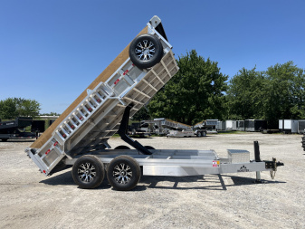New 2026 Nordtek 82X14 Tilt Trailer 14K GVWR Hydraulic Jack