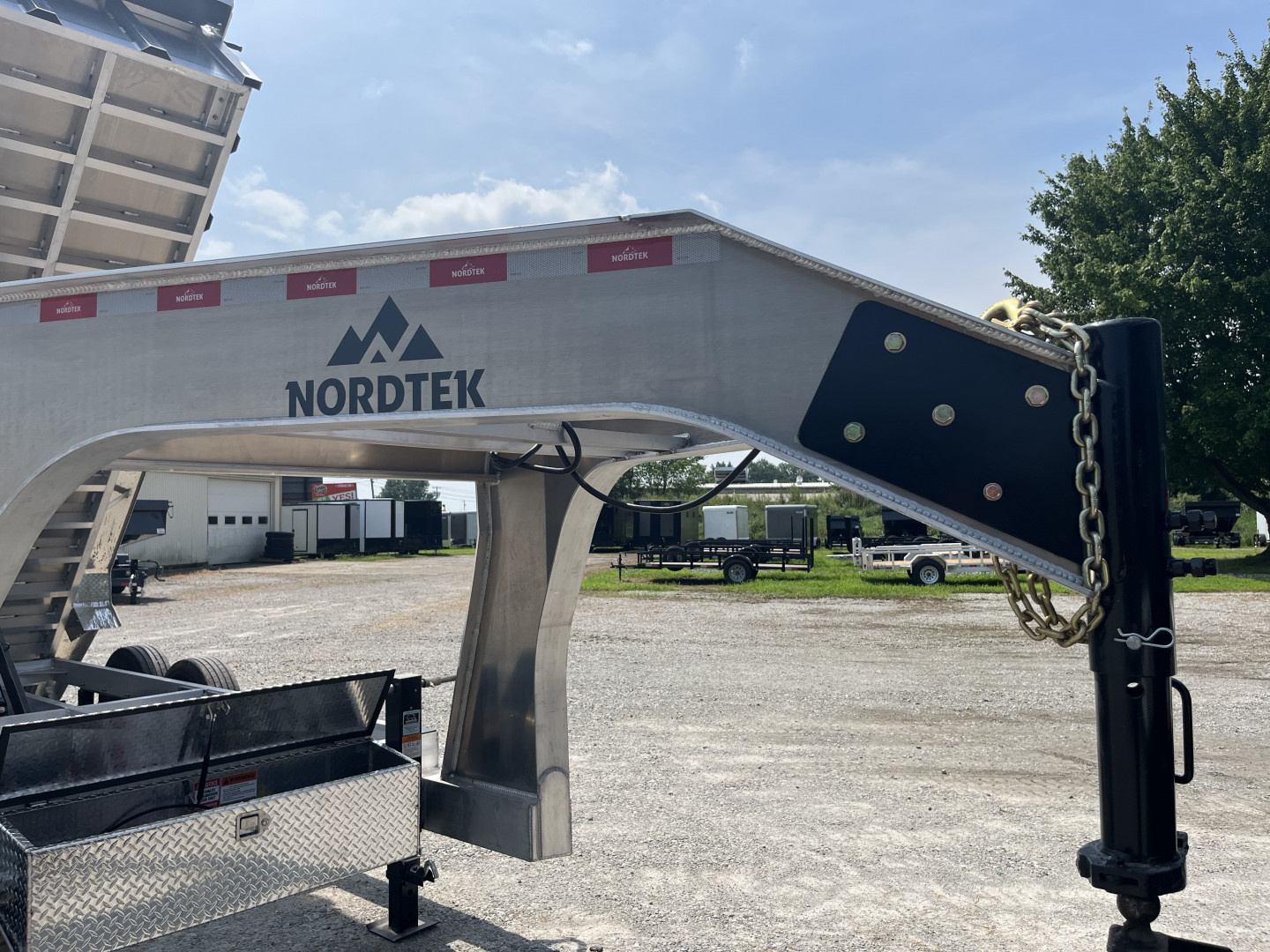 New 2026 Nordtek 82X16 Gooseneck Dump Trailer 16K GVWR 14PLY Tires