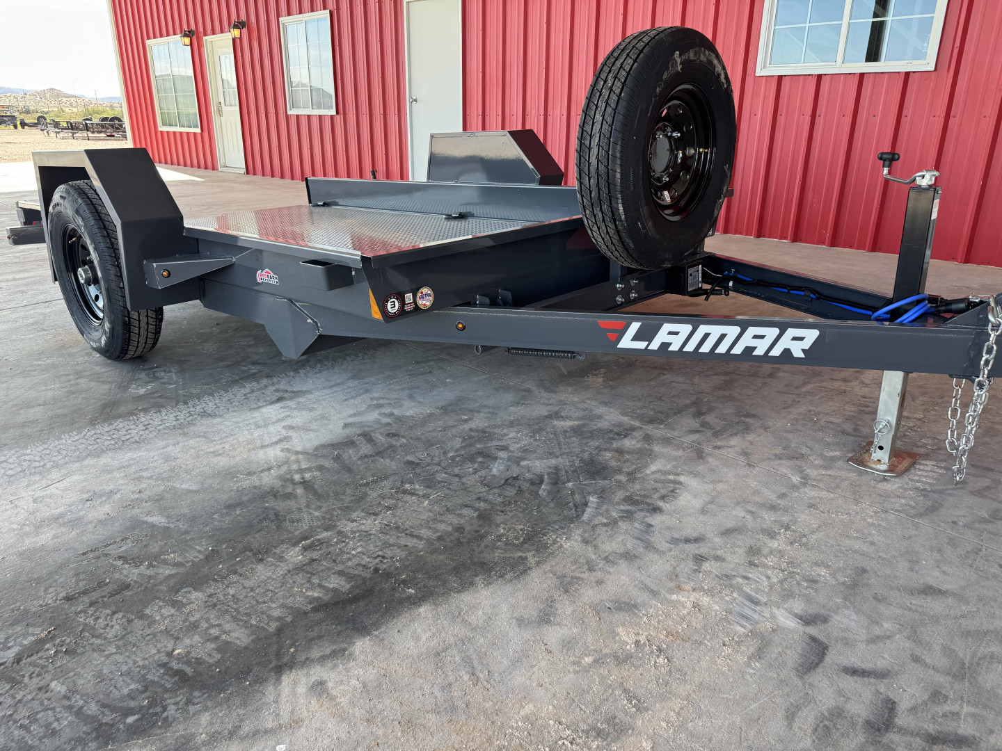 New 2026 Lamar Trailers 79" X 12' SH - 7K SCISSOR HAULER Tilt Trailer