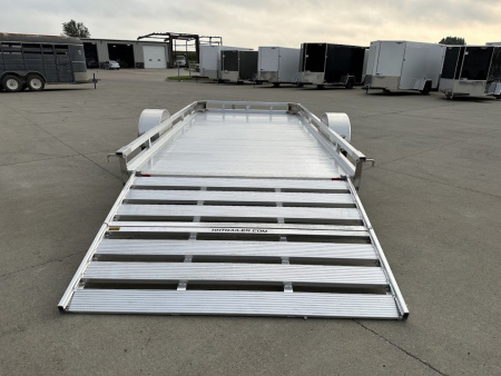New 2026 H&H Aluminum 78"x12' 3k Utility Trailer
