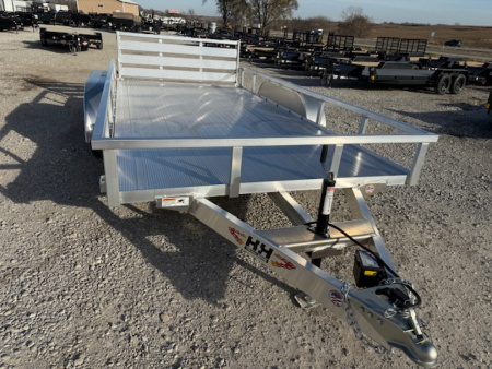 New 2026 H&H Aluminum 82 x14' 7k Rail Side Utility Trailer