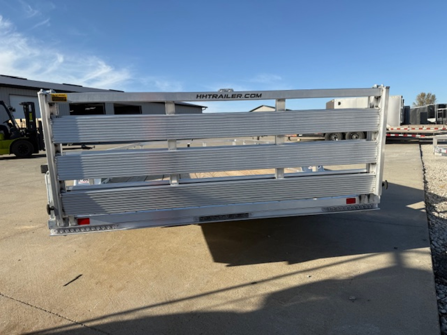 New 2026 H&H Aluminum 82”x16’ 7k Rail Side Utility Trailer