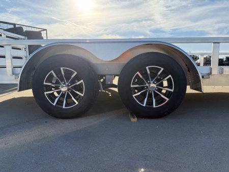 New 2026 H&H Aluminum 82”x16’ 7k Rail Side Utility Trailer
